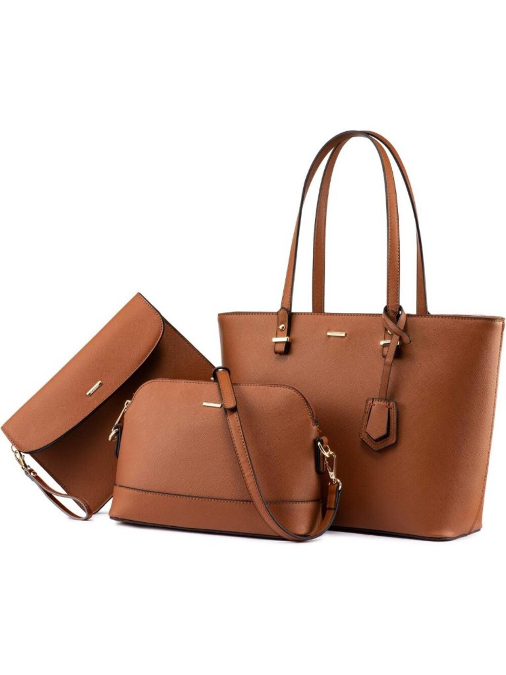 Stylish Women's 3-Piece Tote, Shoulder Bag & Hobo Purse Set - Versatile Handbags